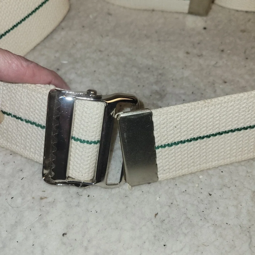 Posey TIDI Safety Belt‎ Strap 6556 White Green Wheelchair Transfer Belt Lot of 3
